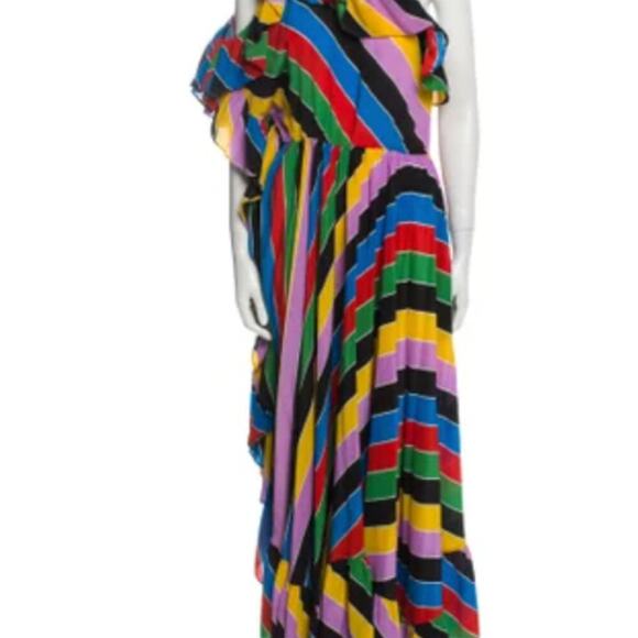 Philosophy di Lorenzo Serafini Long one shoulder dress multi colored - Picture 2 of 13